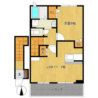 サンリット B【2階】の間取り