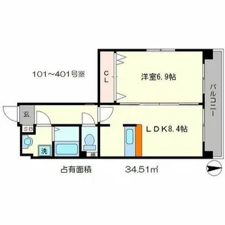 NOI 1st【3階】の間取り