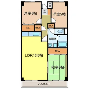 プレスト・コート壱番館【2階】の間取り