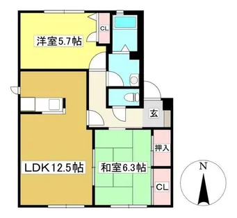 エトワール烏田 Ⅱ【2階】の間取り
