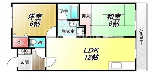 久宝寺西田マンション【1階】の間取り