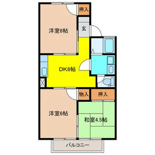ツーイン天白【2階】の間取り