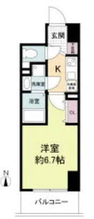 セレニテ心斎橋グランデ【6階】の間取り