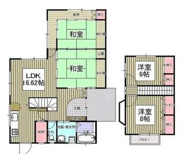 福岡県福岡市東区三苫1丁目【一戸建】の間取り