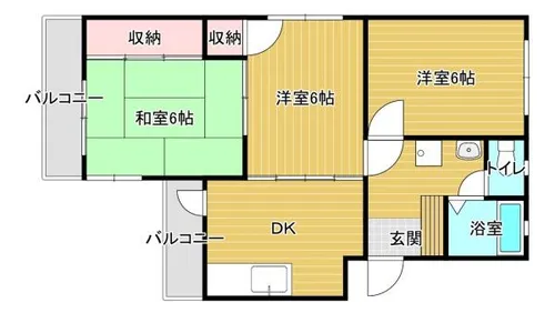 第一エステート【405号室】の間取り