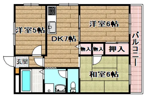 メゾン天神山【201号室】の間取り