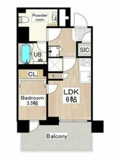 PHOENIX北堀江【6階】の間取り