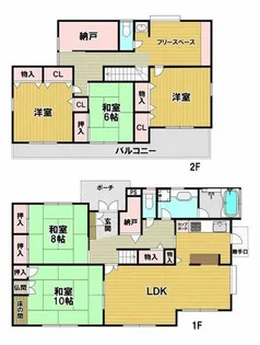 兵庫県三田市中町【一戸建】の間取り