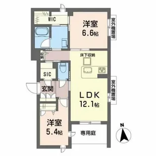SouthMaisonさくら【0103号室】の間取り