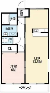 リバーパーク八帖【101号室】の間取り