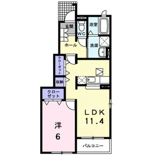 エステート ピア【0101号室】の間取り
