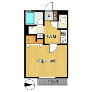 赤城館【1階】の間取り