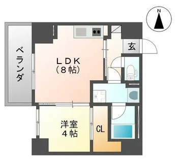 ネクストステージ立花【801号室】の間取り