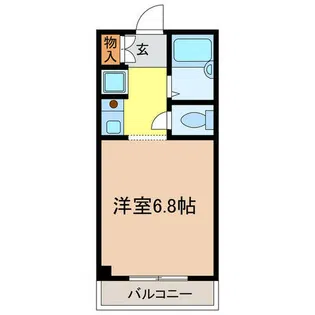 MATSUKAZE【206号室】の間取り