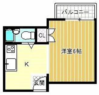 三恵ハイツ【1階】の間取り