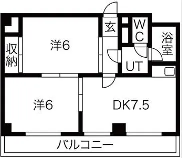 ラパンジール道頓堀【11階】の間取り