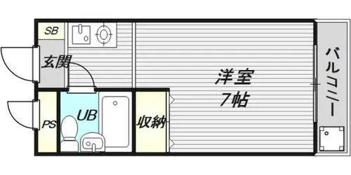 ベストレジデンス関大前1【2階】の間取り