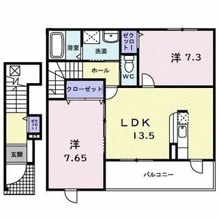 グラン・グラースラフィネ【2階】の間取り