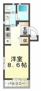 ヴィアーノ垂水王居殿【201号室】の間取り