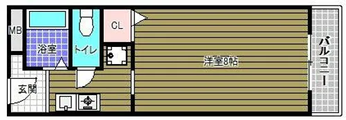 クオリティハイツ田中【1階】の間取り
