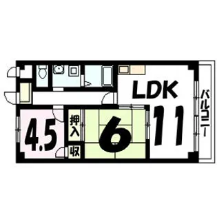 フォレ・クレール【3階】の間取り