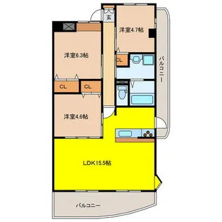 SANTEN【3階】の間取り