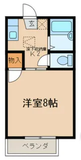ハイツMⅡ【206号室】の間取り
