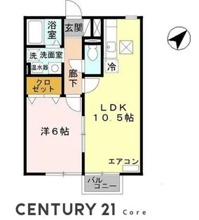 エポワールメゾン 守山市播磨田町【1階】の間取り