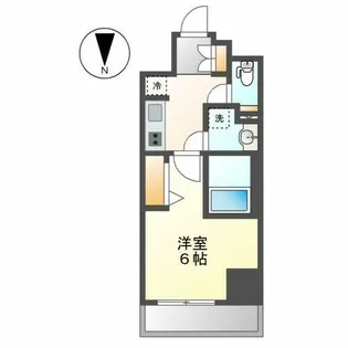 ディアレイシャス大須観音Ⅲ【1104号室】の間取り