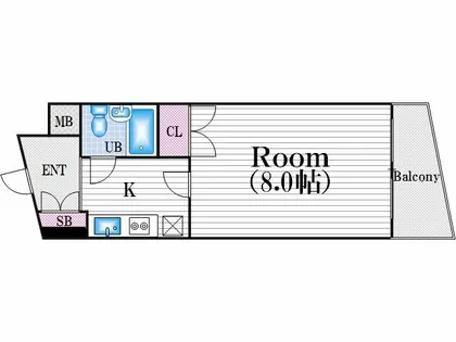 豊崎ハイツ【4階】の間取り