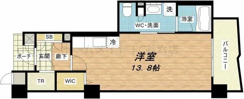 ロイヤルパークス桃坂【9階】の間取り