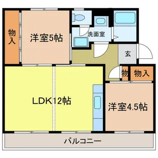 ヴィラナリー千代田 10号棟【204号室】の間取り