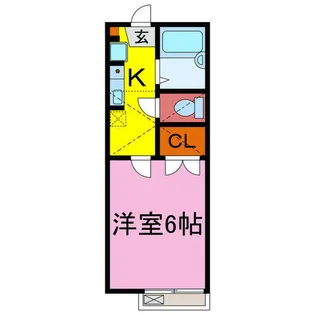 プラム書写【205号室】の間取り