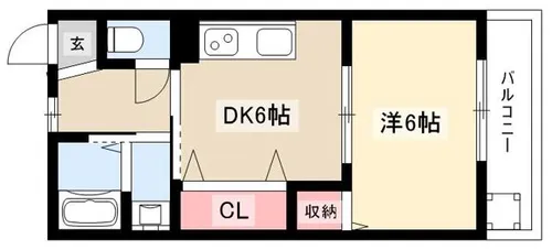 グランド・マンション向陽【402号室】の間取り
