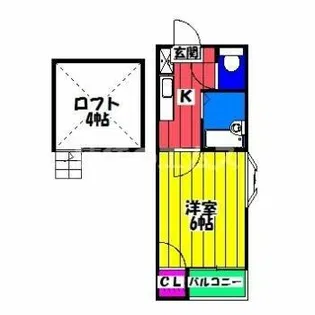 アイゼン竹下【201号室】の間取り