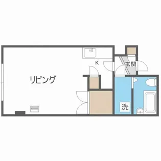 北海道札幌市中央区南十七条西7丁目【アパート】の間取り
