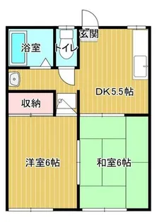 レインボウハイツ【101号室】の間取り