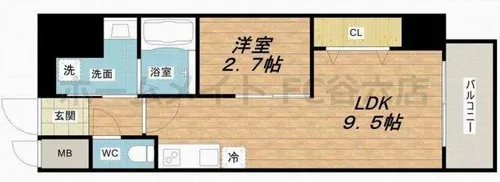 サンフォリア大手前【8階】の間取り