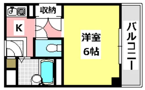 ナチュール茨木【202号室】の間取り