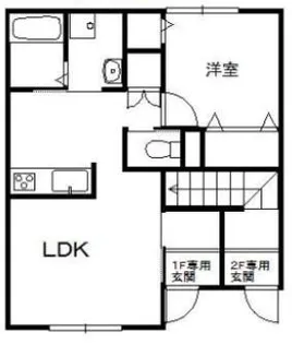 ビーグルスクエアB【1階】の間取り