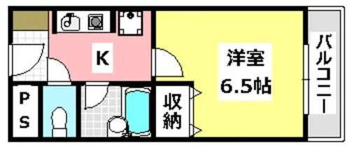 プラザハイツ見付山【109号室】の間取り