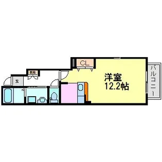 グリーンリーフ東園田【1階】の間取り