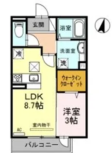 パインコート【1階】の間取り