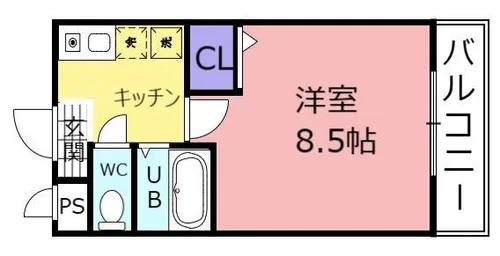 テクニカル東鴻池【3階】の間取り