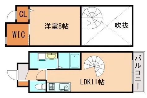 カーサ・デ・カゲ・コルデラ【4階】の間取り