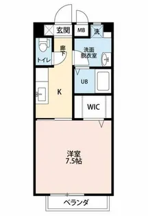 ルミエール南【1階】の間取り
