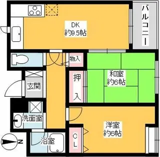 メゾンアルマ【5階】の間取り