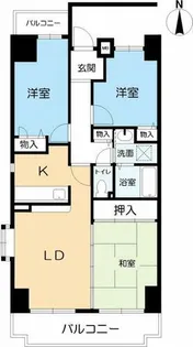 カルティエ甲子園口【505号室】の間取り