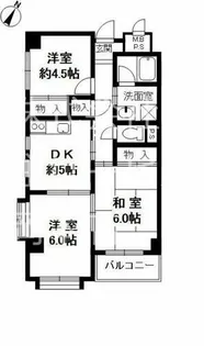 ラヴィアンヌ深江【4階】の間取り