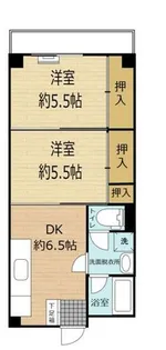 サンフラワー箱崎【2階】の間取り